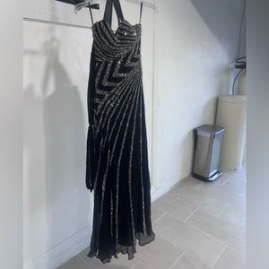 Beautiful beaded formal black dress